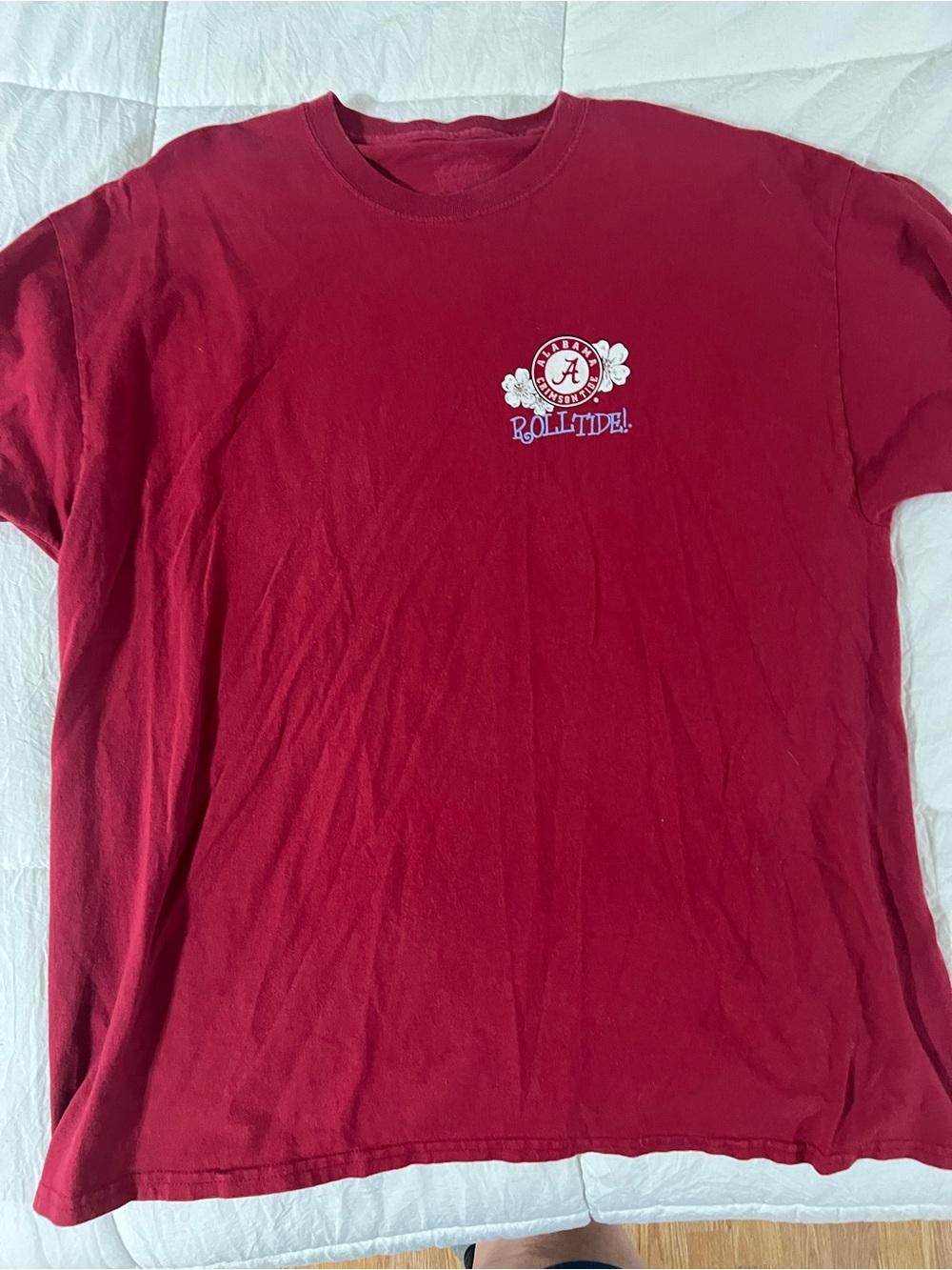 University of Alabama Crimson Short Sleeve Tee - Roll Tide
